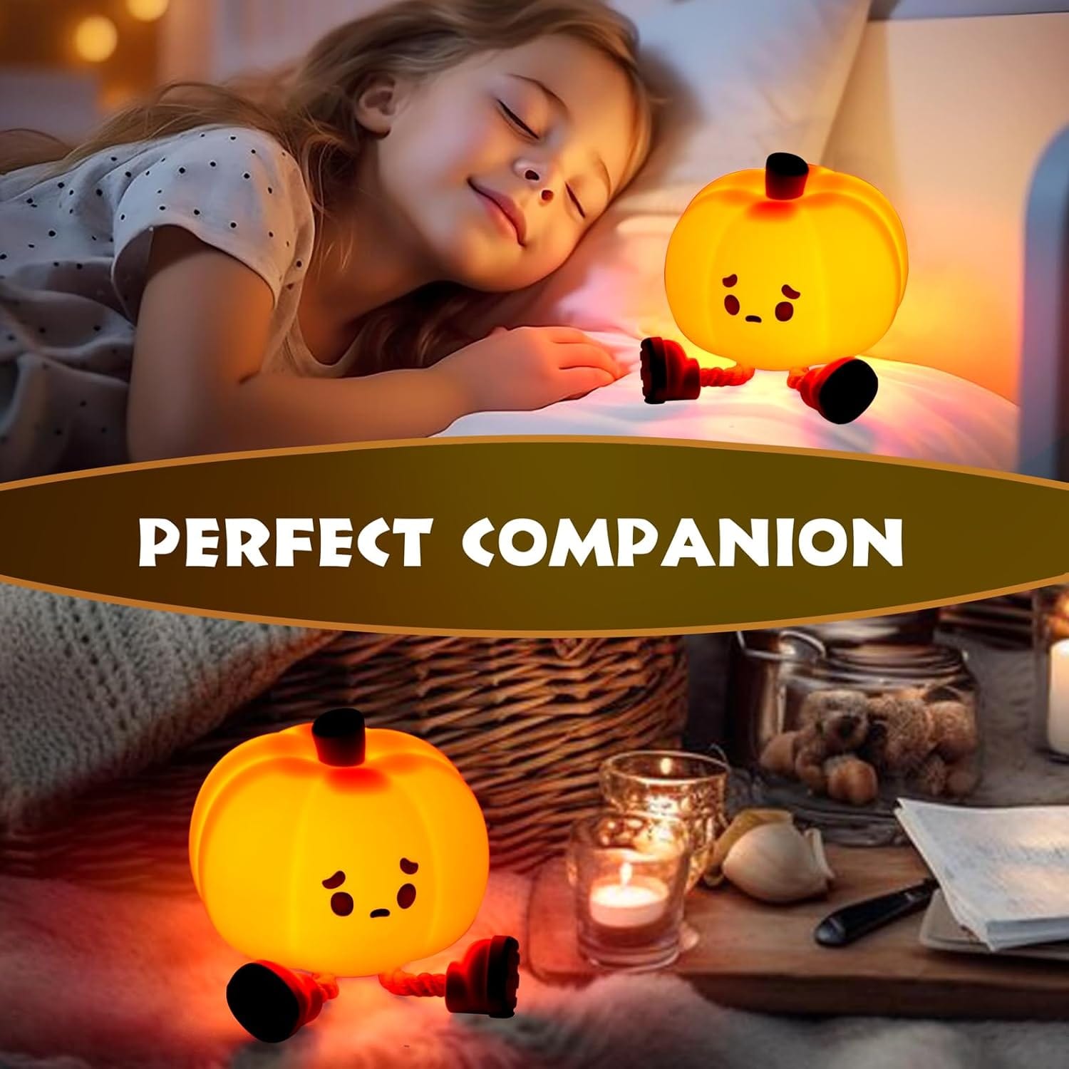 (🎃SPECIAL GIFT🎃)-Cute Silicone Pumpkin Night Light🎃