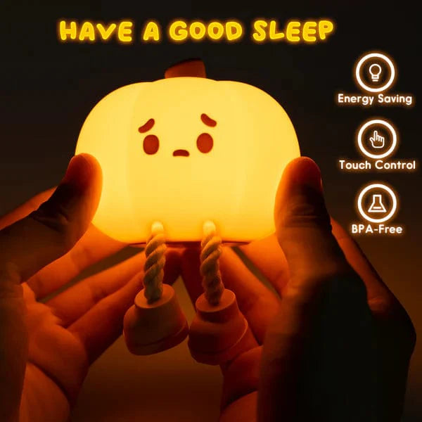 (🎃SPECIAL GIFT🎃)-Cute Silicone Pumpkin Night Light🎃