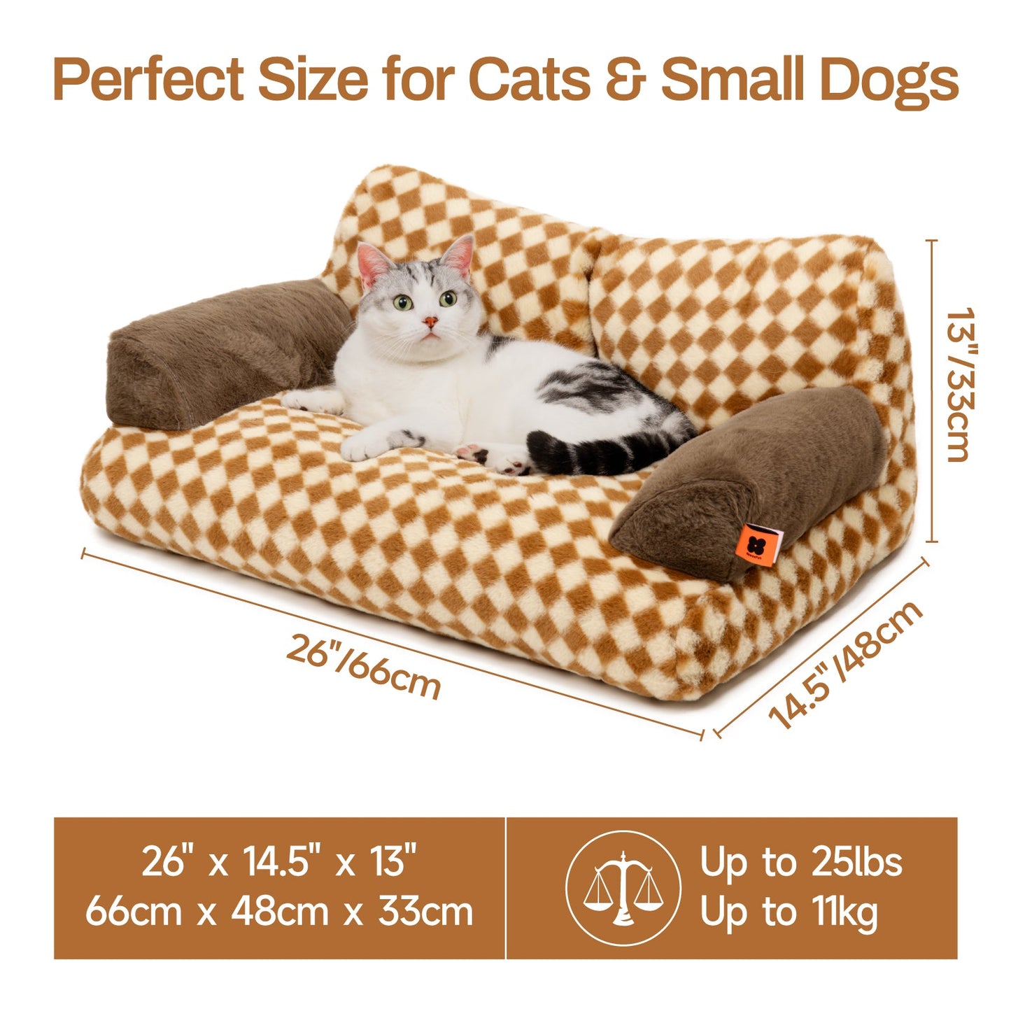 Zion Diamond Cat & Dog Sofa