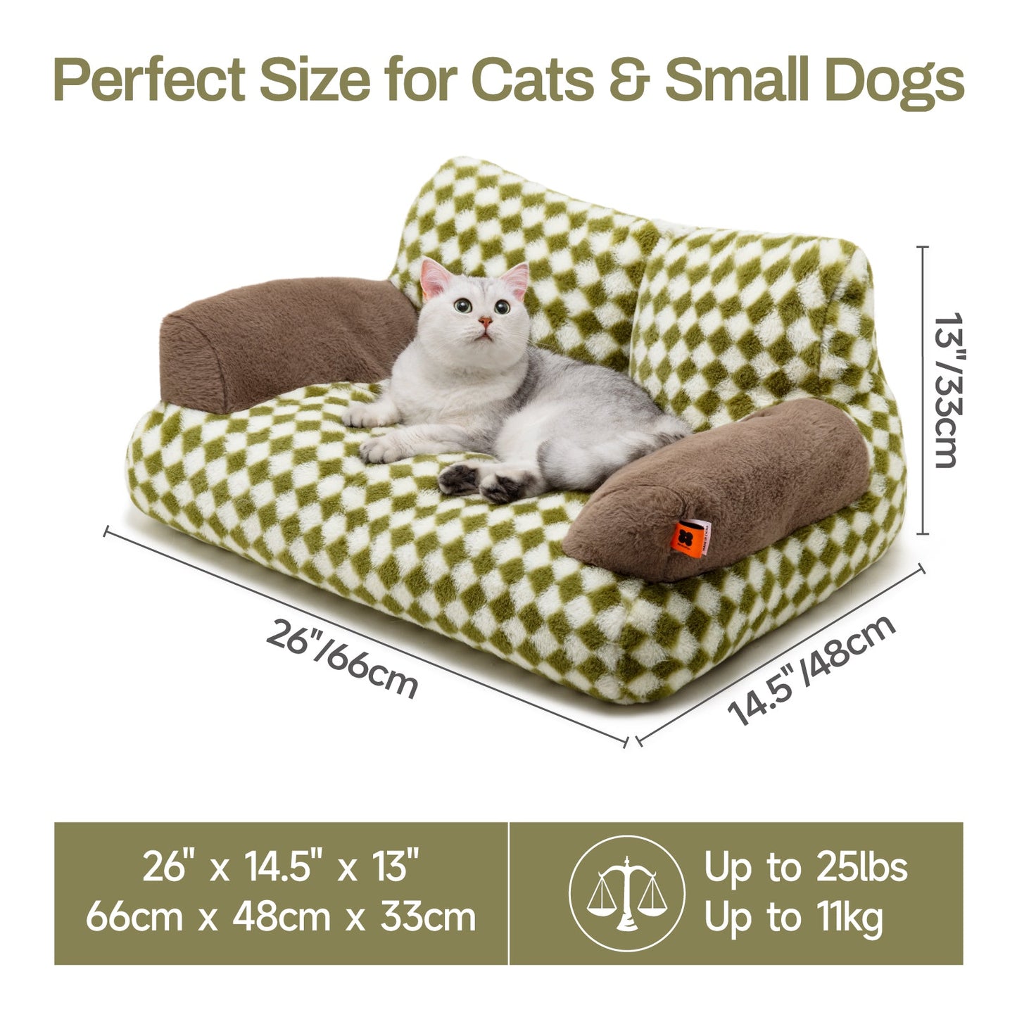 Zion Diamond Cat & Dog Sofa