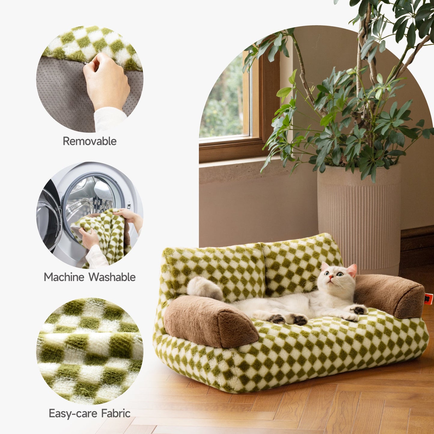 Zion Diamond Cat & Dog Sofa
