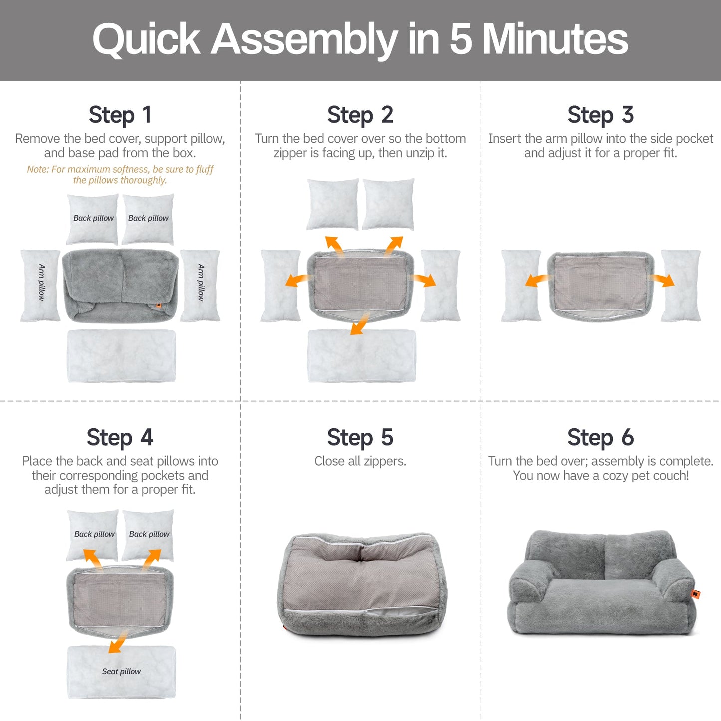 Zion Diamond Cat & Dog Sofa