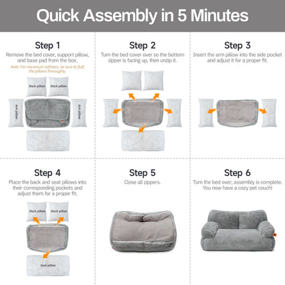 Zion Diamond Cat & Dog Sofa