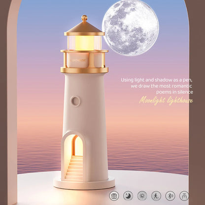 Lighthouse Moon Projection Night Light