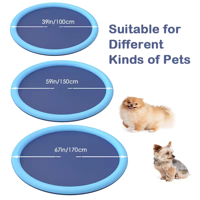 Non-Slip Splash Pad for Kids and Dog