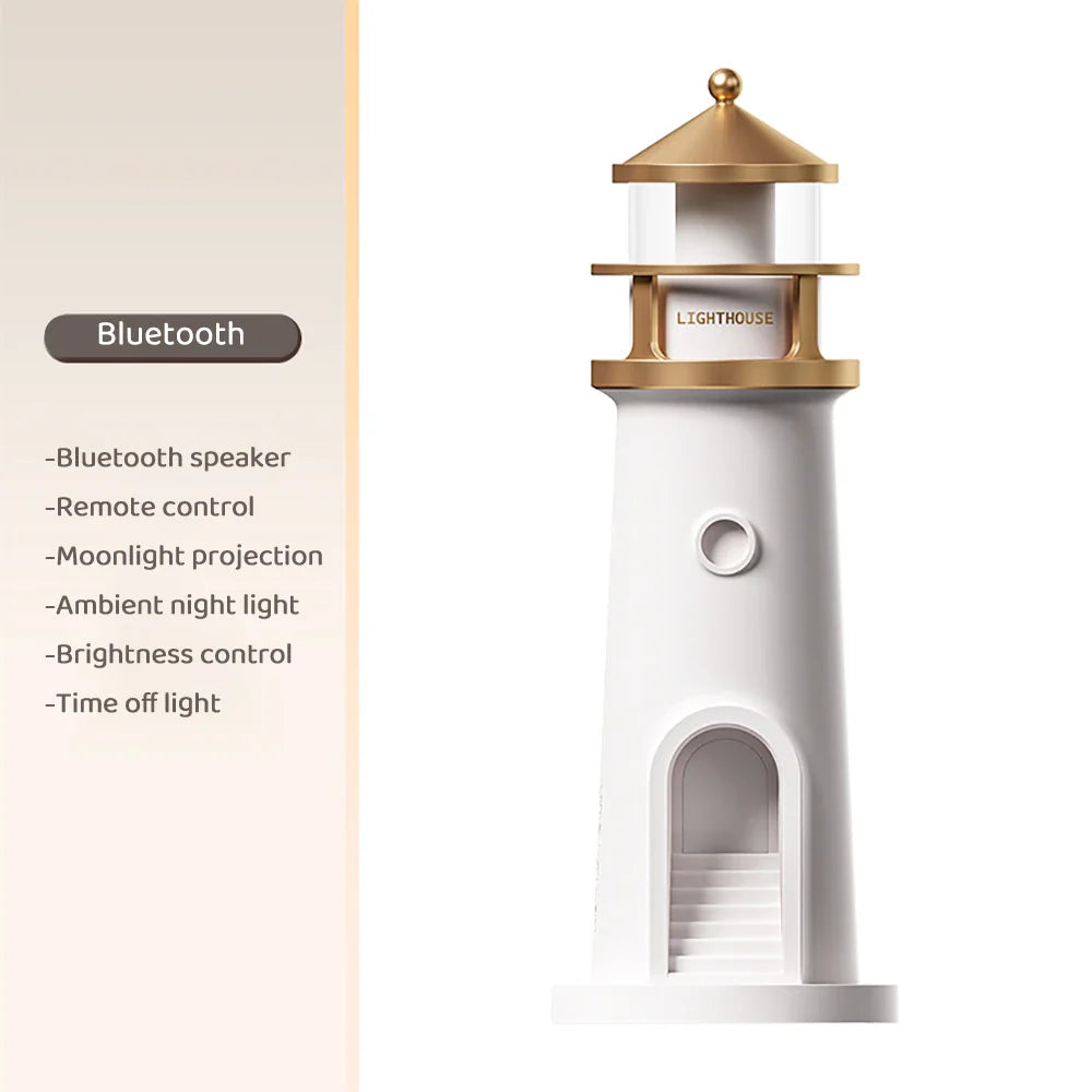 Lighthouse Moon Projection Night Light