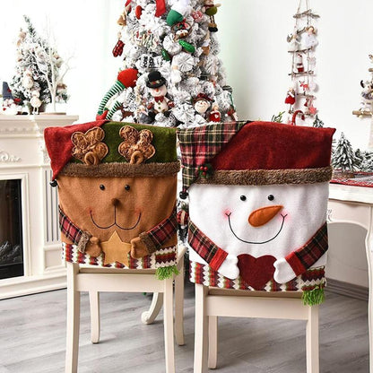 🎄Cute Christmas Themed Chair Cover