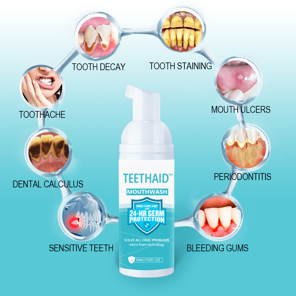 Teethaid™ Pure Herbal Teeth Whitening & Mouth Repair Mousse