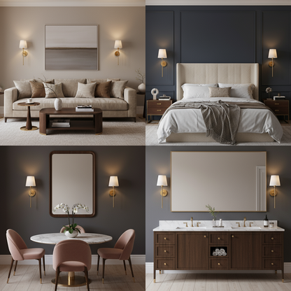 Wireless Wall Sconces (Set of 2)