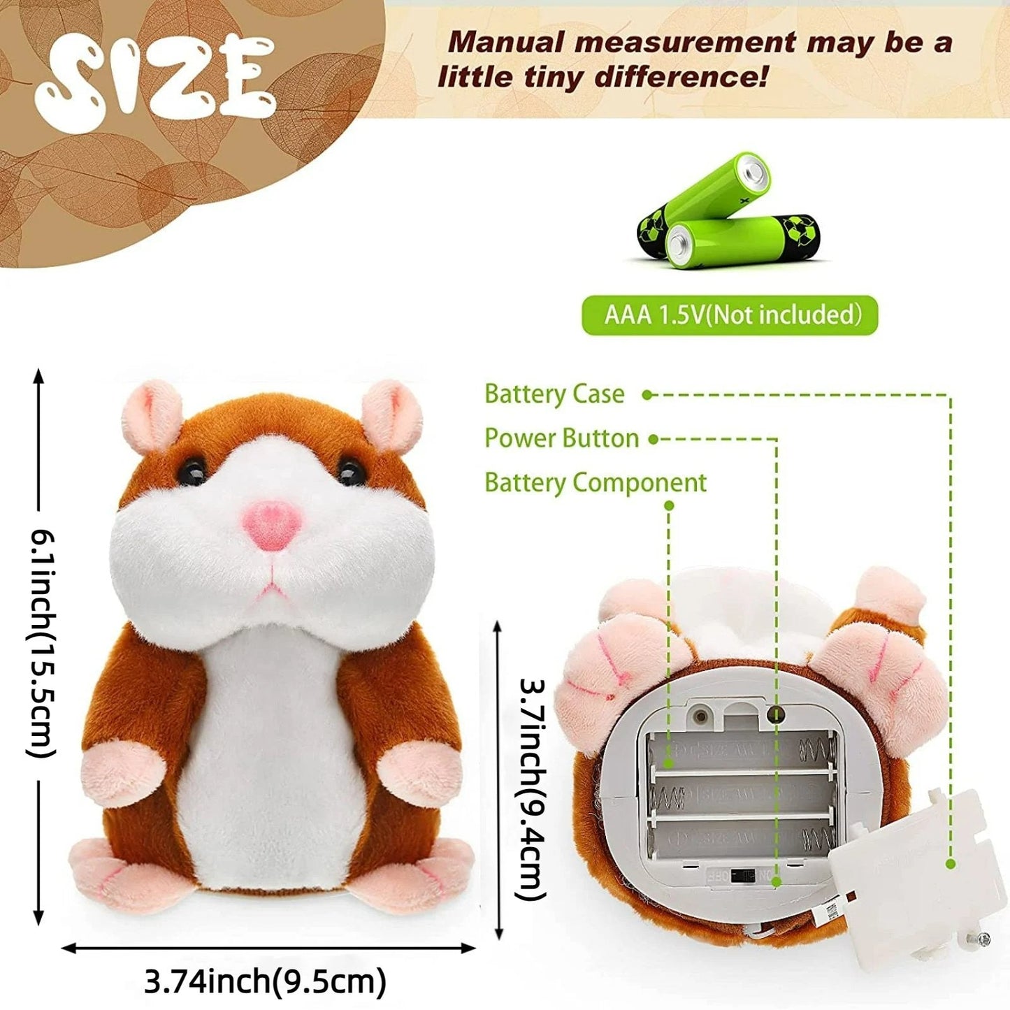 🧸Funny Talking Hamster Plush Toy