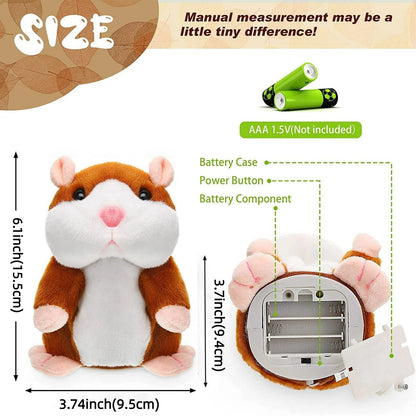 🧸Funny Talking Hamster Plush Toy