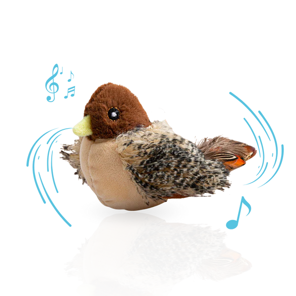 FlutterFun™ Pet Chirping Bird