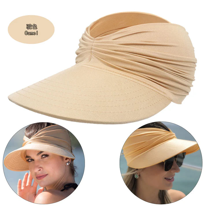 Summer Sun Visor Ponytail Hat
