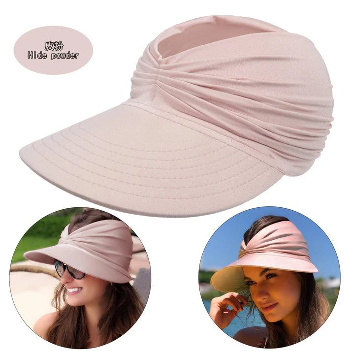 Summer Sun Visor Ponytail Hat
