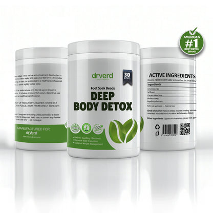 DrVerd™ Detoxing Herbs Cleansing Foot Soak Beads 3 bottles