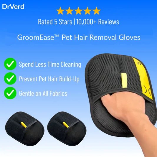 GroomEase™ Pet Hair Removal Gloves