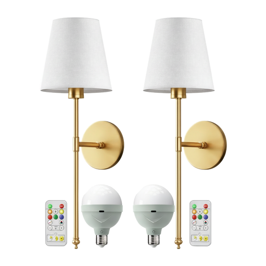 Wireless Wall Sconces (Set of 2)