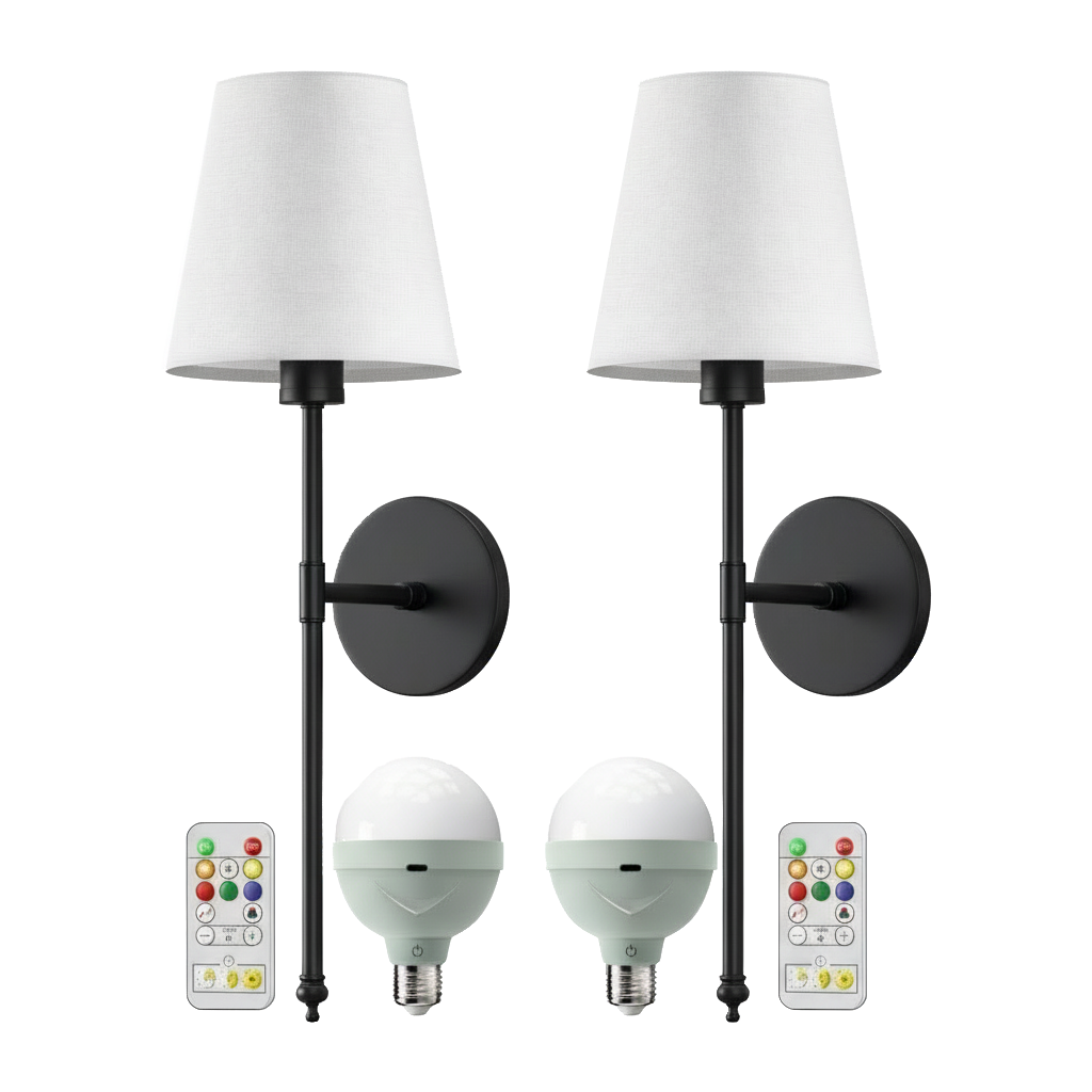 Wireless Wall Sconces (Set of 2)
