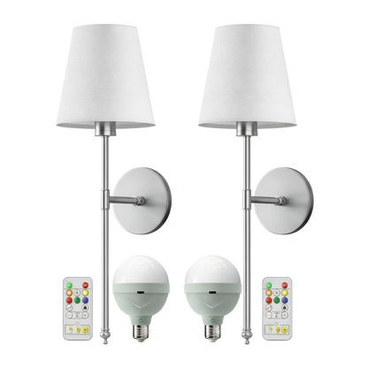 Wireless Wall Sconces (Set of 2)