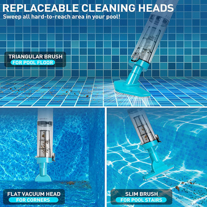3 in 1 Cordless Rechargeable Pool Vacuum Cleaner