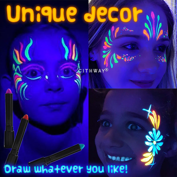Luminous Halloween Face Painting Kit