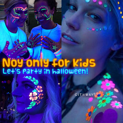 Luminous Halloween Face Painting Kit