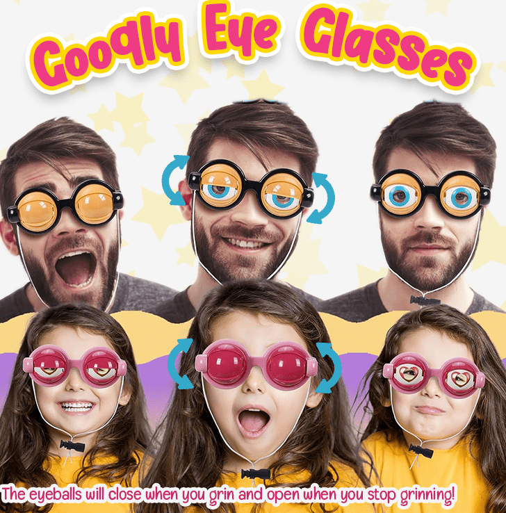 Aprolo™ Crazy Eyes Glasses