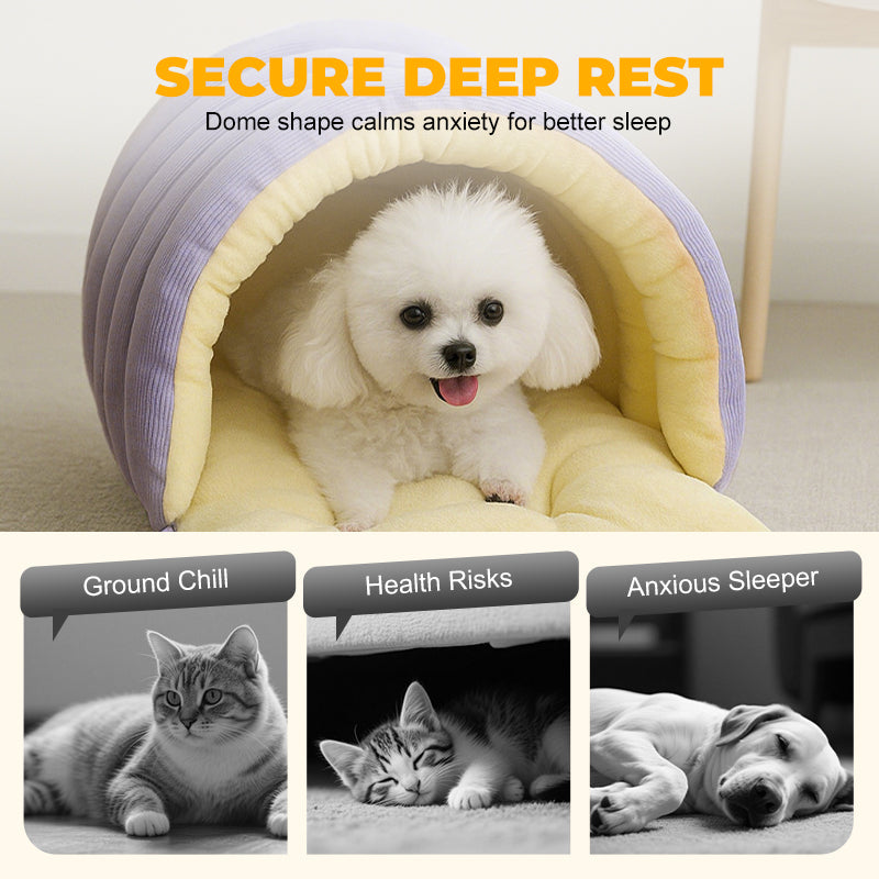 PetCalm™ – Plush Pet Cave Bed
