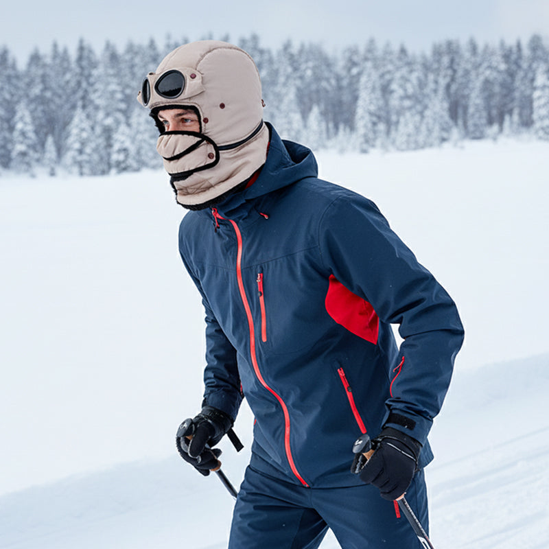 🔥Unisex Winter Thermal Hat with Glasses