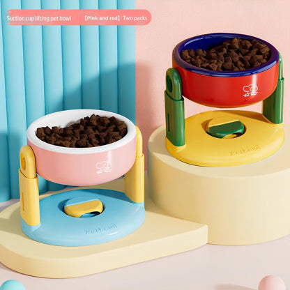 Suction lifting Adjustable Pet Bowl Cup Success