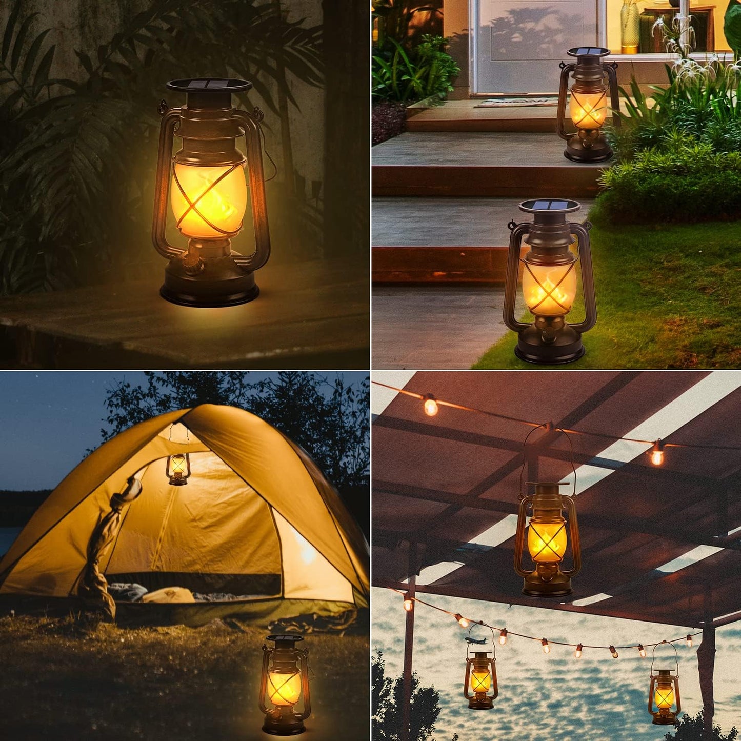 GFOUK™ Hanging Solar Dancing Flame Lights
